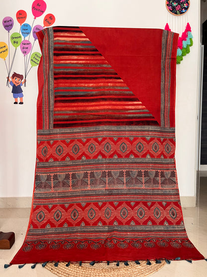 Ajrakh Cotton - Red