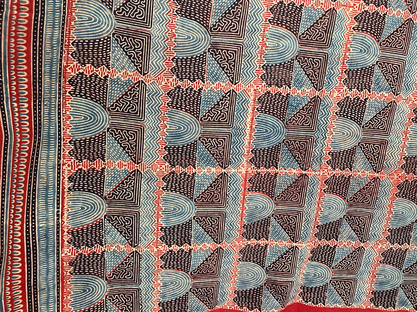 Ajrakh Cotton - Red