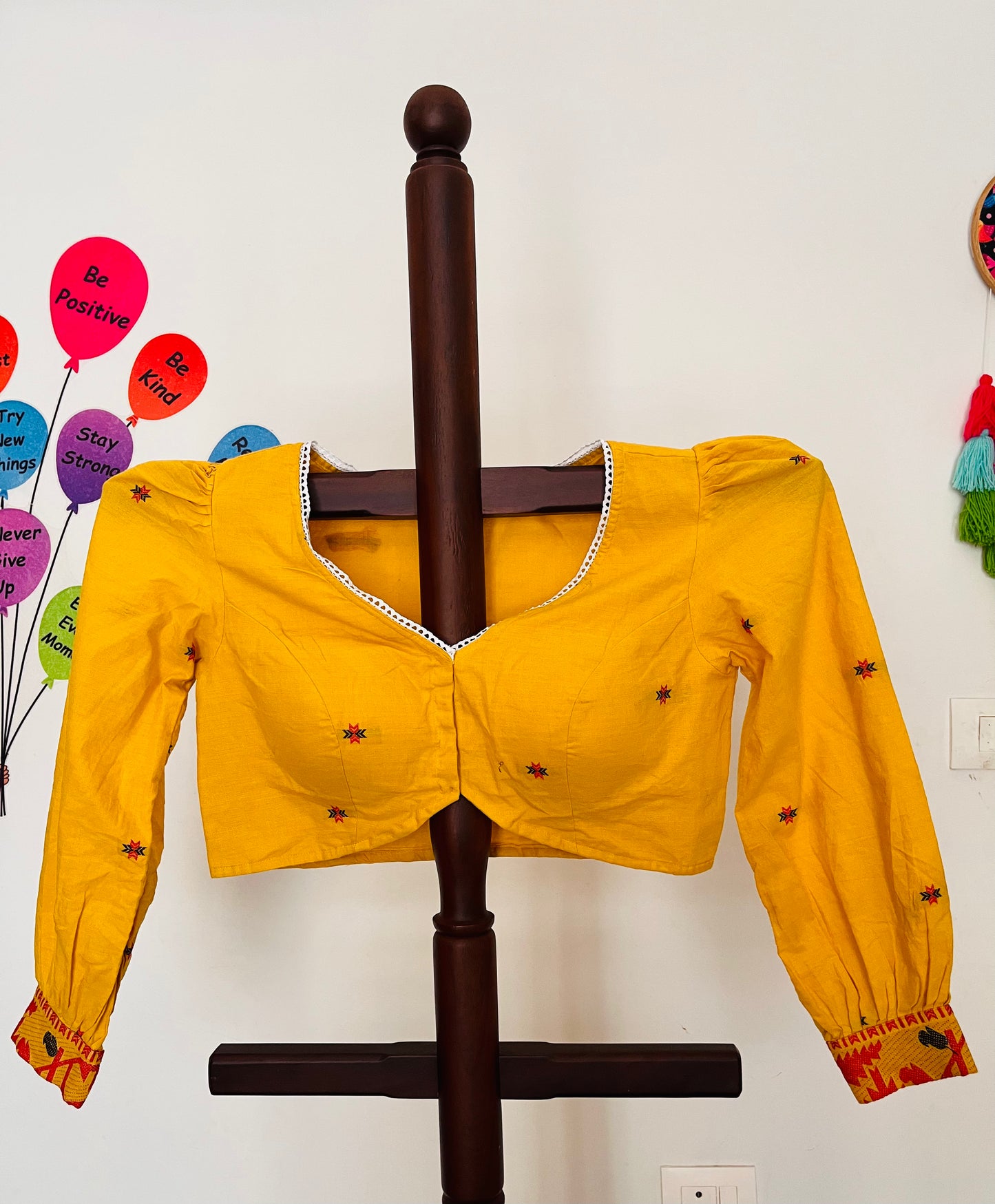 Jamdani Cotton Blouse - Full sleeves