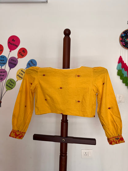 Jamdani Cotton Blouse - Full sleeves