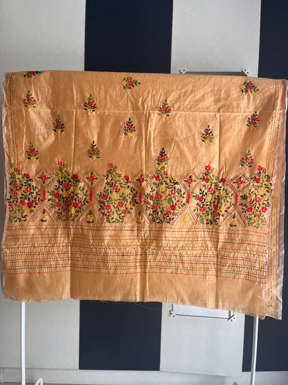 Bullion Saree - Mango Yellow