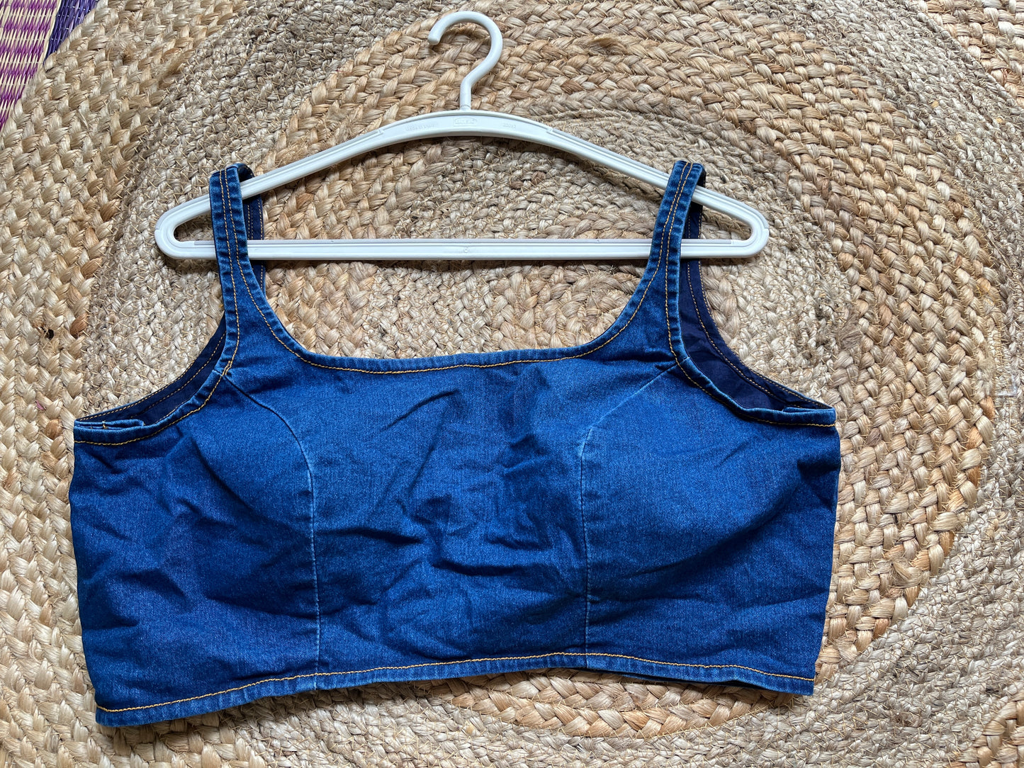 Denim Blouse - Round Neck