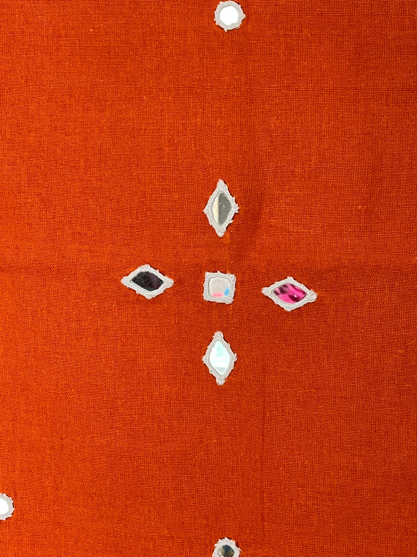 Bhujodi Kala Cotton Suits - Orange