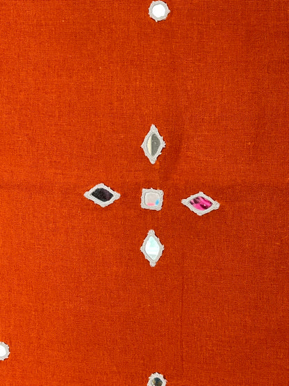 Bhujodi Kala Cotton Suits - Orange