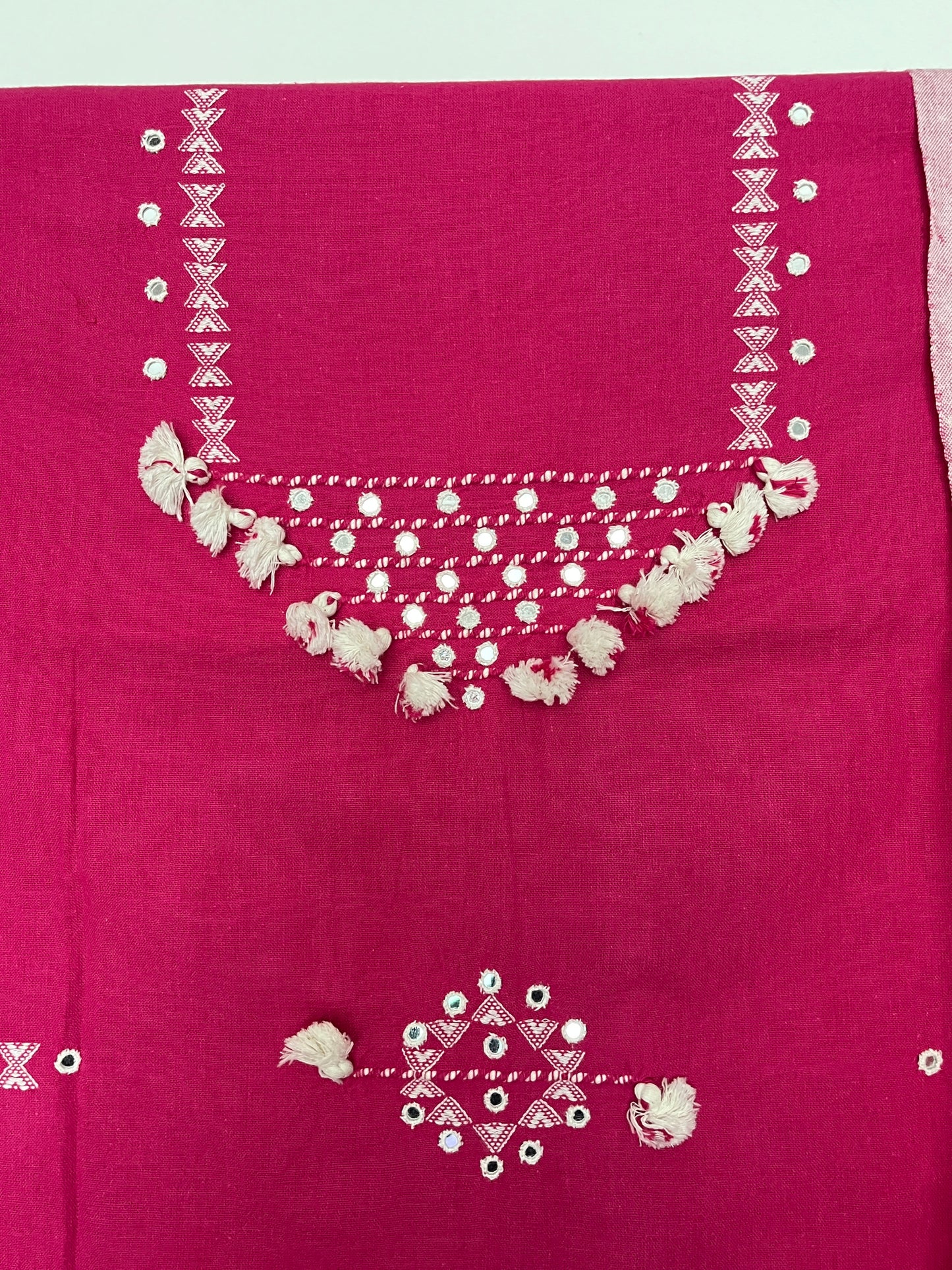 Bhujodi Kala Cotton Suits - Pink