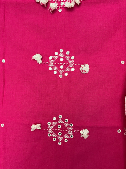 Bhujodi Kala Cotton Suits - Pink