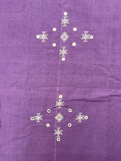 Bhujodi Kala Cotton Suits - Purple