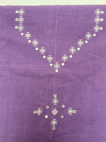 Bhujodi Kala Cotton Suits - Purple