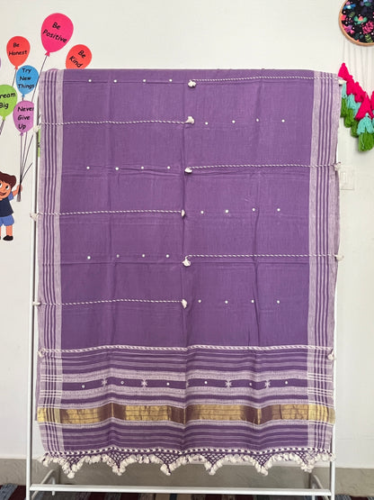 Bhujodi Kala Cotton Suits - Purple - 2