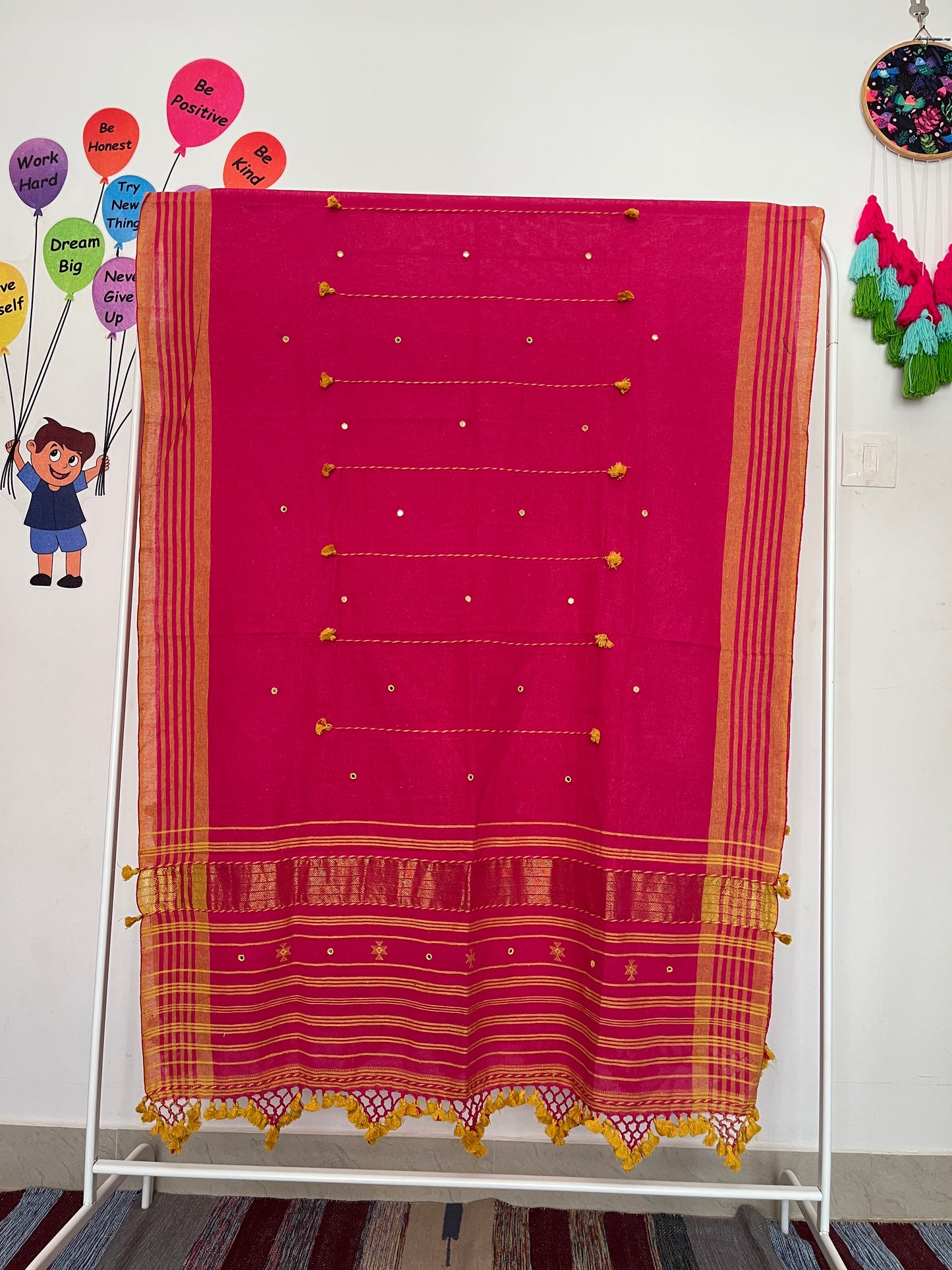 Bhujodi Kala Cotton Suits - Pink 2
