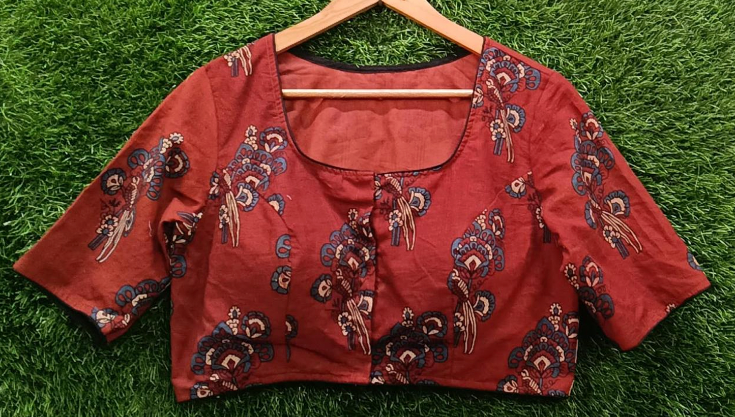 Ajrakh Cotton Blouse