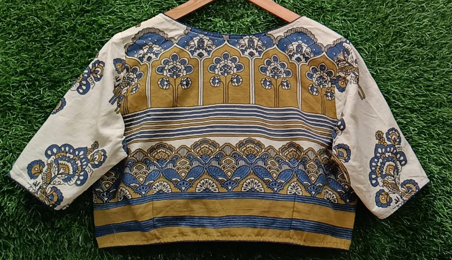 Ajrakh Cotton Blouse