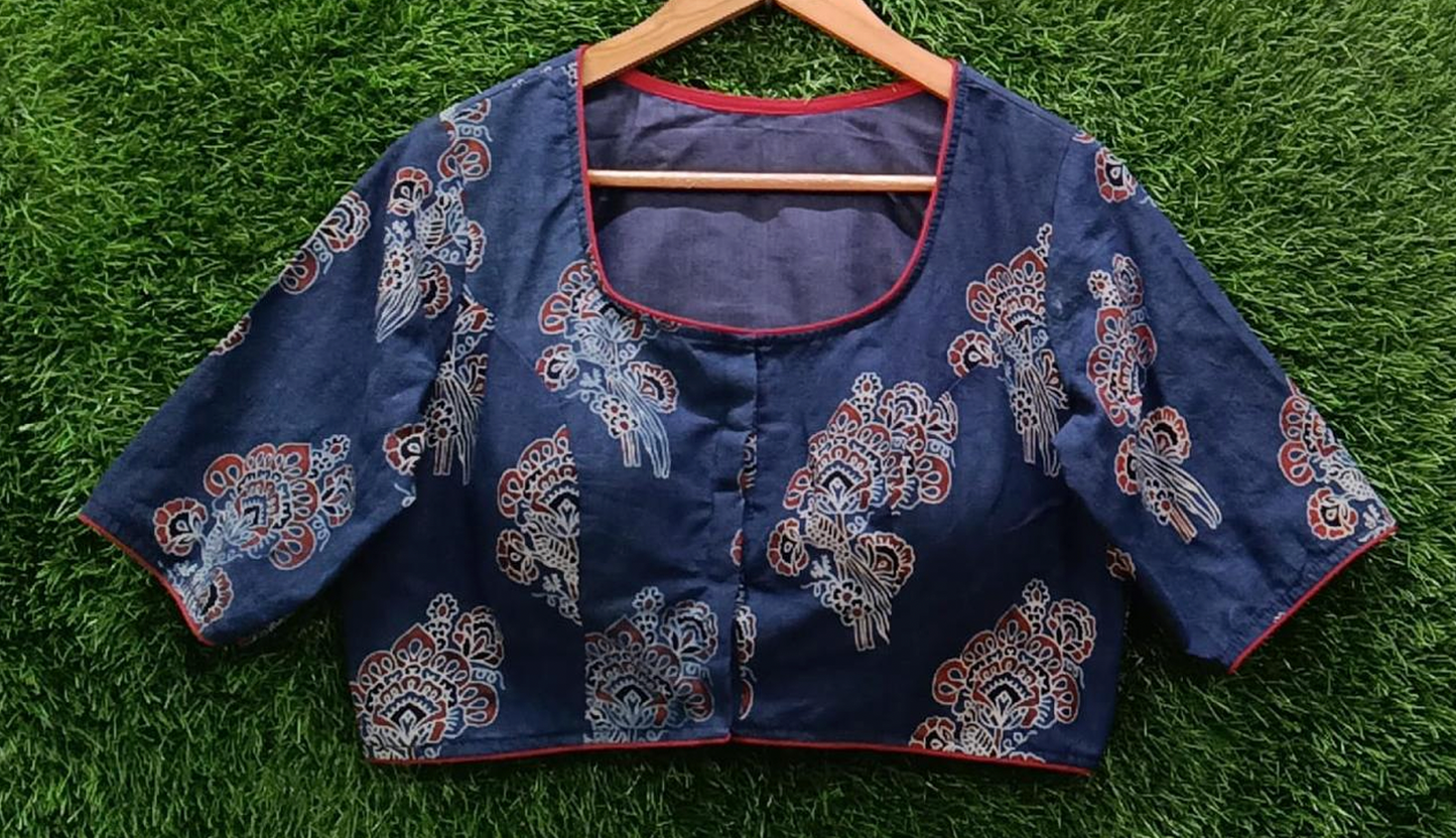 Ajrakh Cotton Blouse