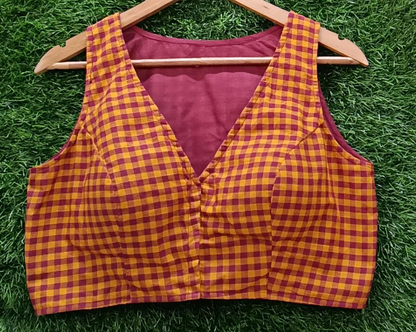 Checks Cotton Blouse