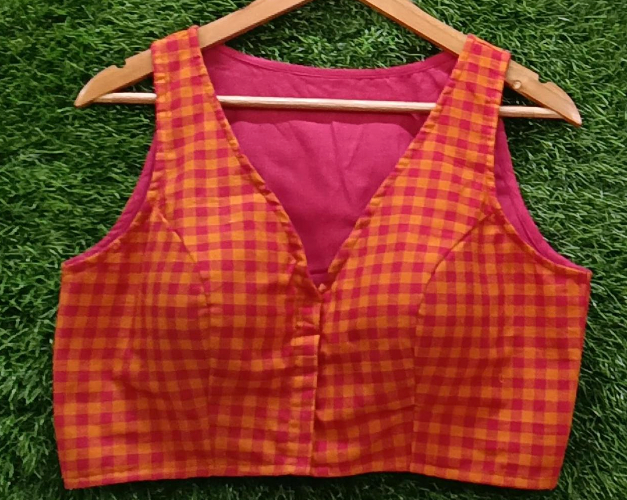 Checks Cotton Blouse