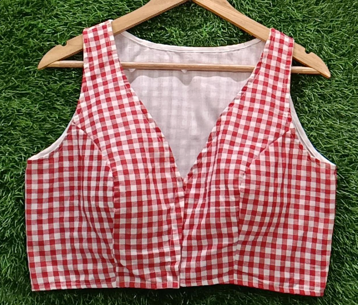 Checks Cotton Blouse