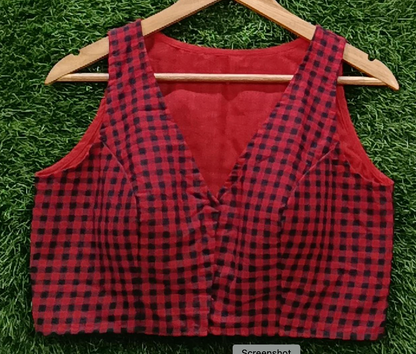 Checks Cotton Blouse