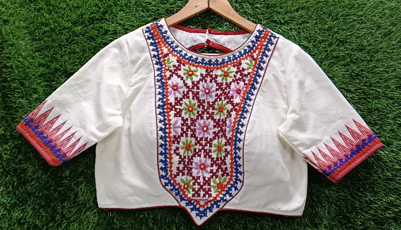 Kutch Work Cotton Blouse