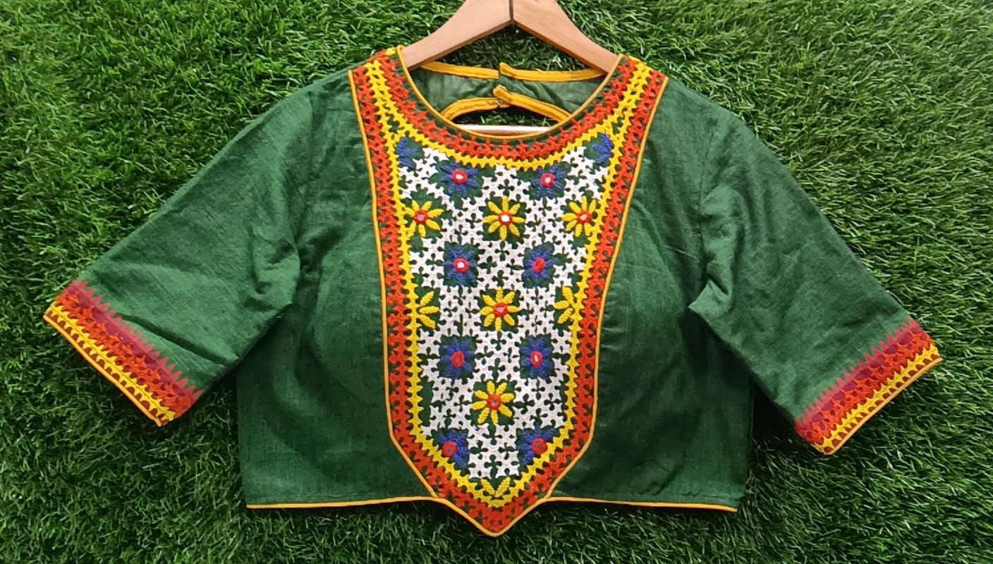 Kutch Work Cotton Blouse